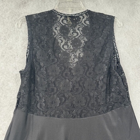 Vtg Peignoir Women LARGE Romantic Bridal Intimates Nightgown Robe Nylon Set Lace - Picture 5 of 10